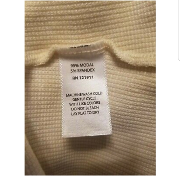 LNA Crewneck Ribbed Sweatshirt Top M Bell Sleeves - Picture 6 of 6